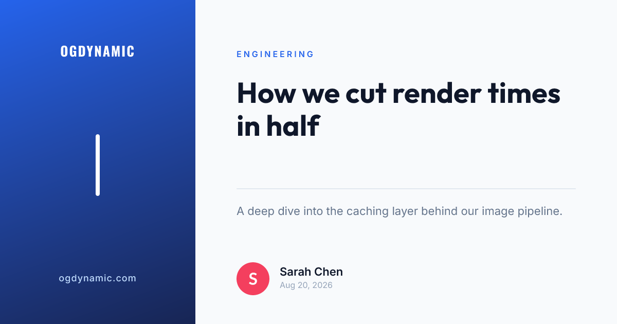 Open Graph Image Generator template example ogSplitAuthor