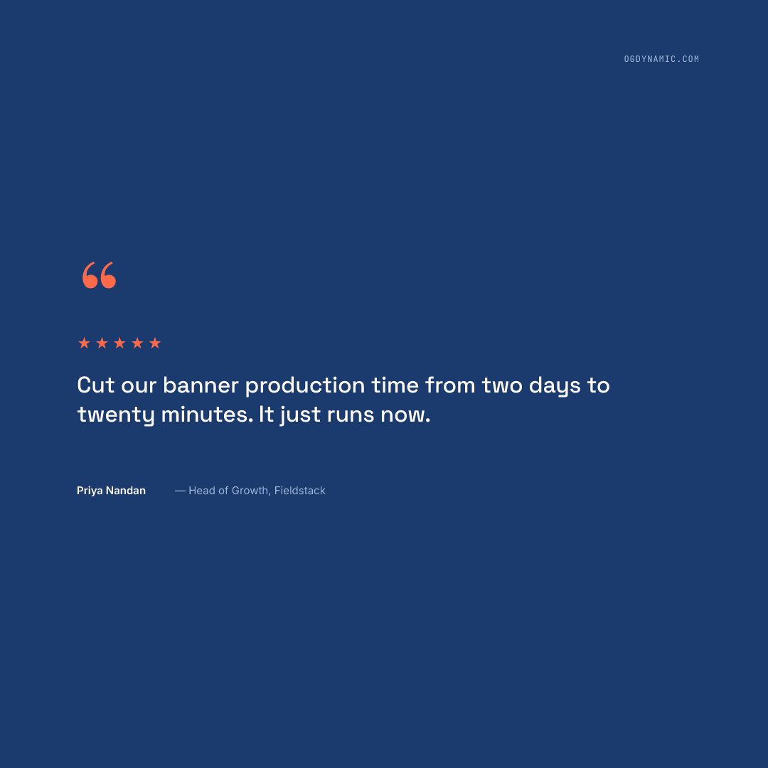 Testimonial Square template preview